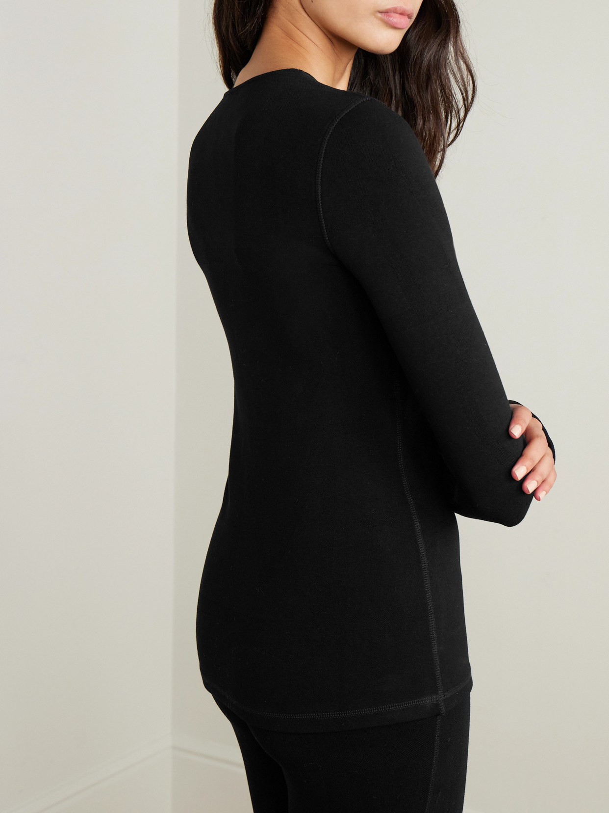 Jacquard-Knit Top