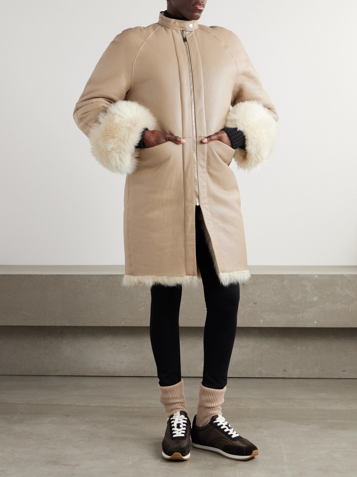 Avalan Reversible Shearling Coat