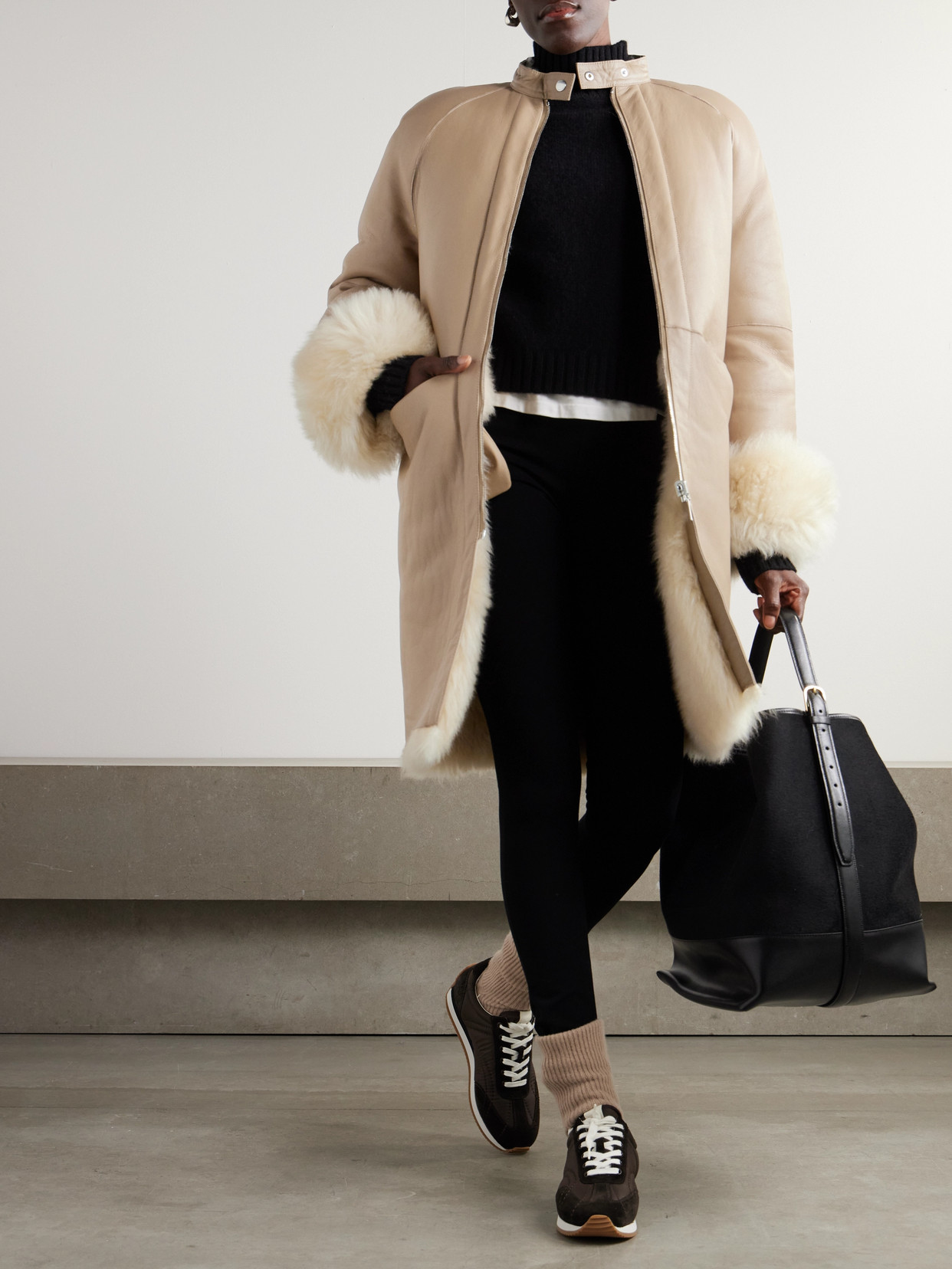 Avalan Reversible Shearling Coat