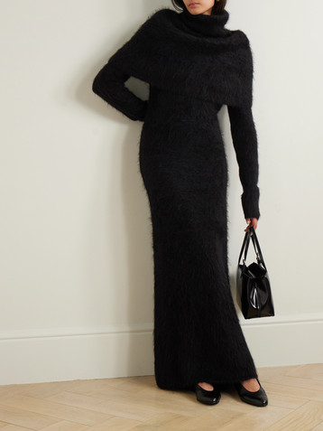 TOTEME Alpaca-blend turtleneck maxi dress