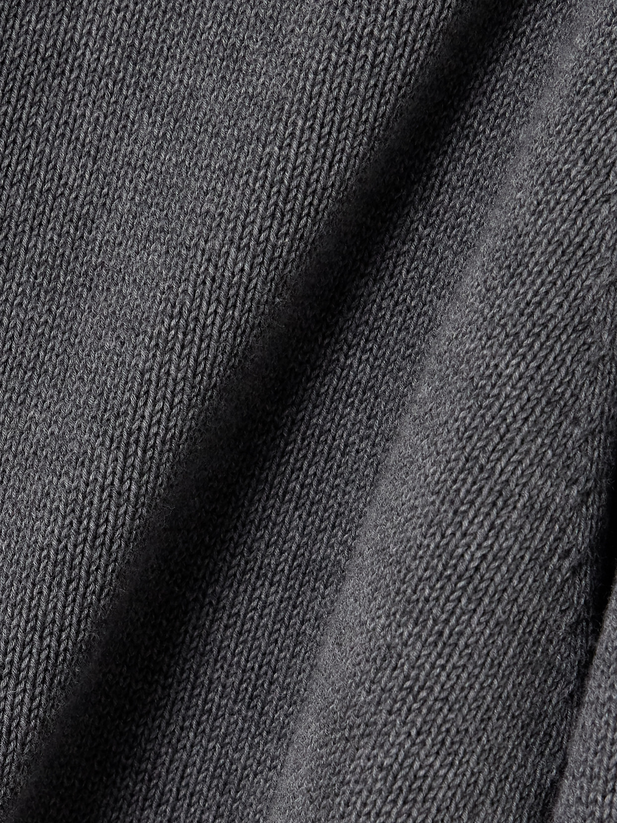 High Sport Lara Knitted Cotton Sweater In Gray