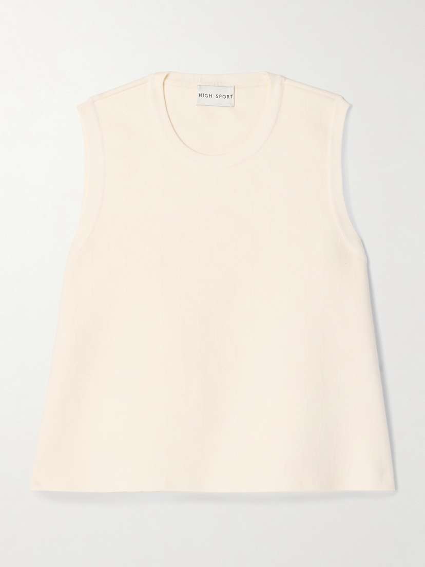HIGH SPORT Asa Cotton-blend Jacquard Tank