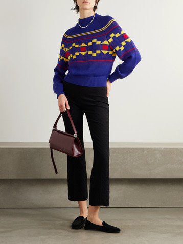High Sport Lara intarsia-knit cotton-blend sweater