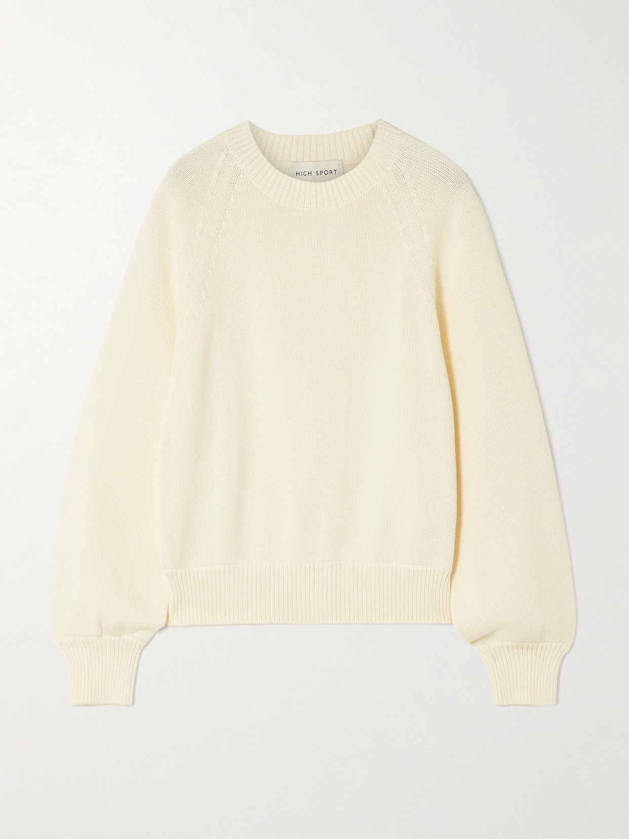 High Sport Lara Knitted Cotton Jumper In Pink