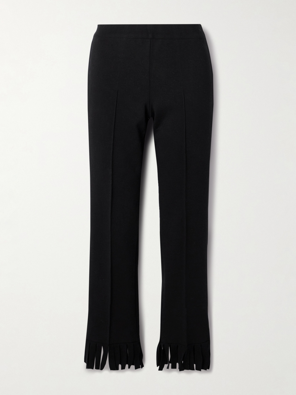 High Sport Louise Fringed Cotton-blend Pants In Black