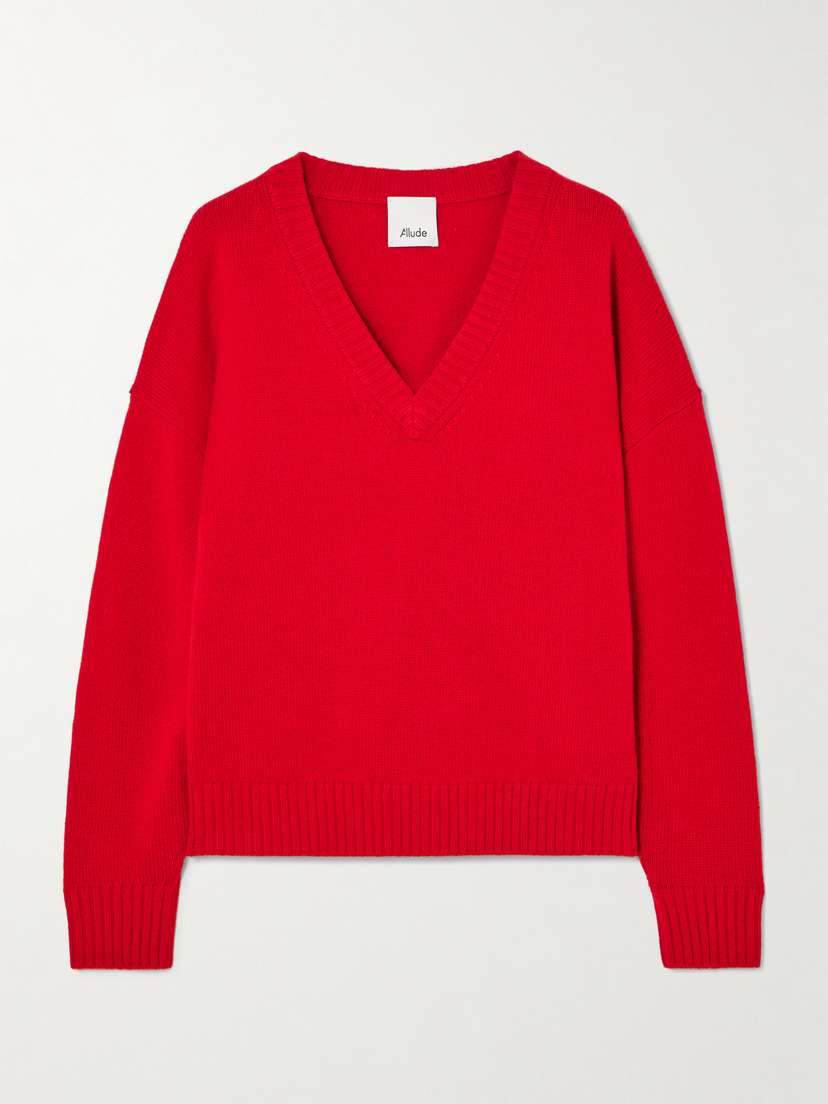 Allude Wool And Cashmere-blend Sweater
