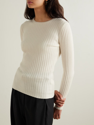 Allude Ribbed cashmere sweater