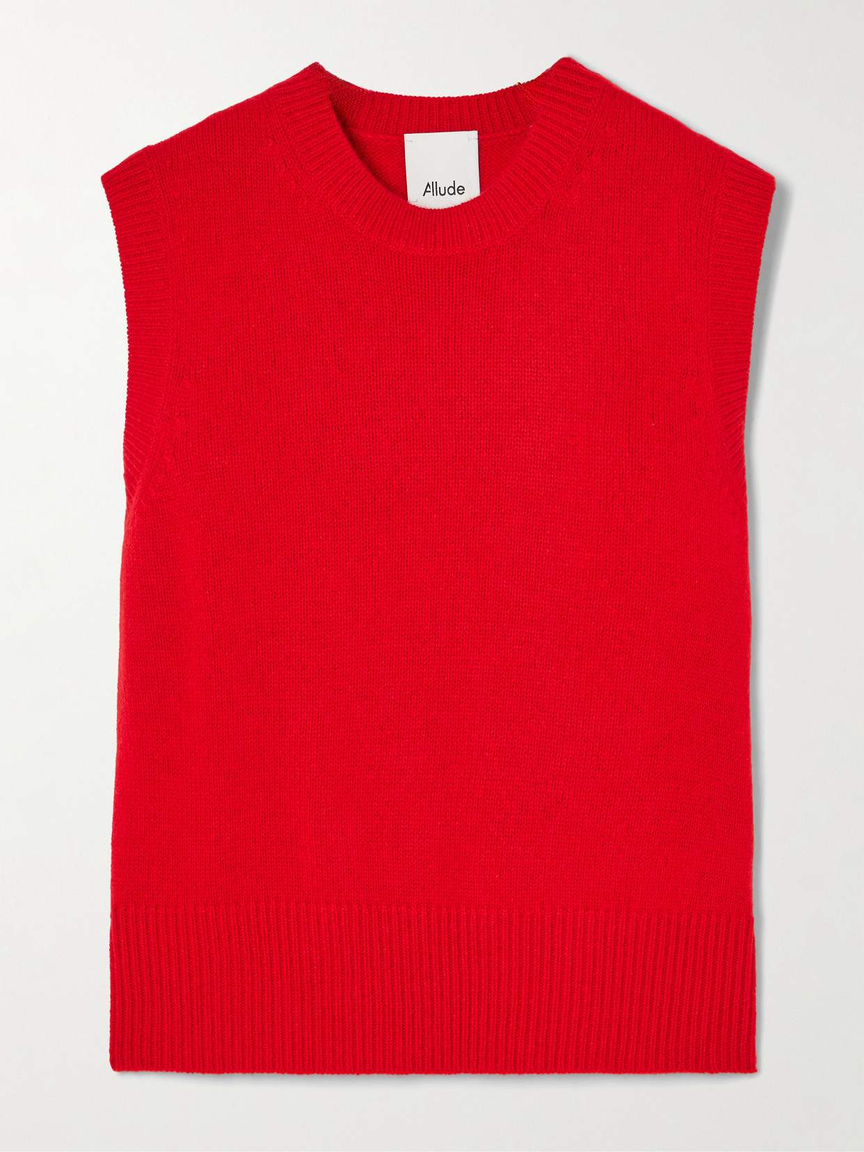 Allude Cashmere Vest In Red
