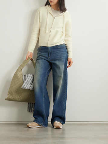 Allude Wool and cashmere-blend hoodie