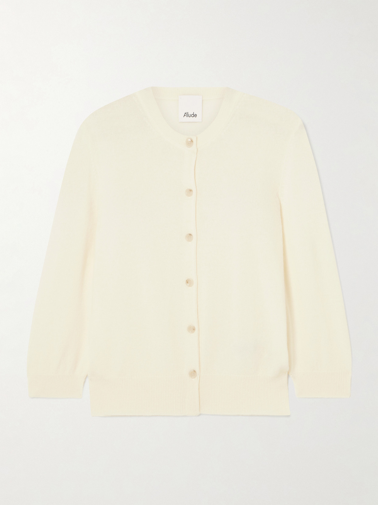 Allude Cashmere Cardigan In Ivory