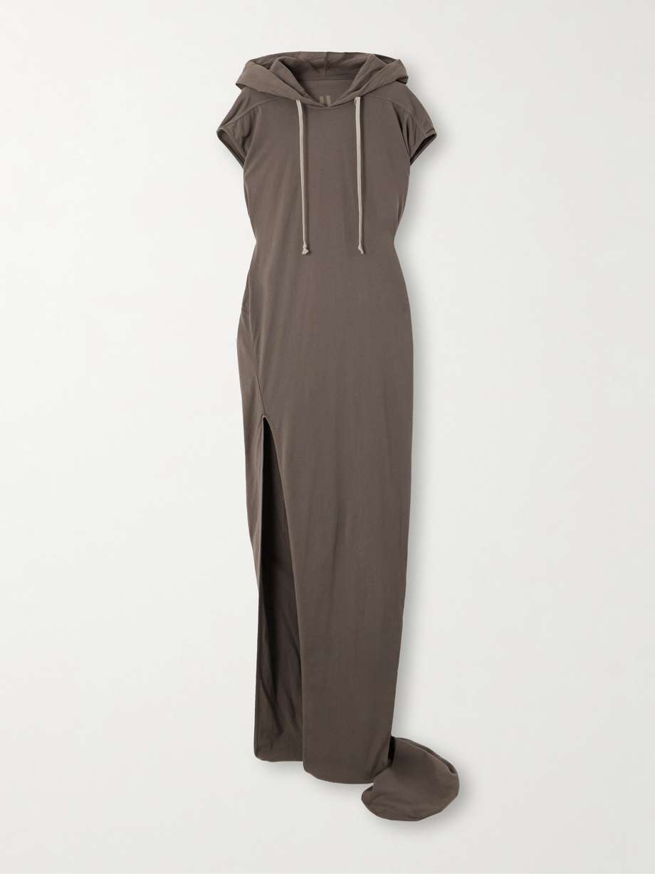edfu hooded cotton-jersey maxi dress