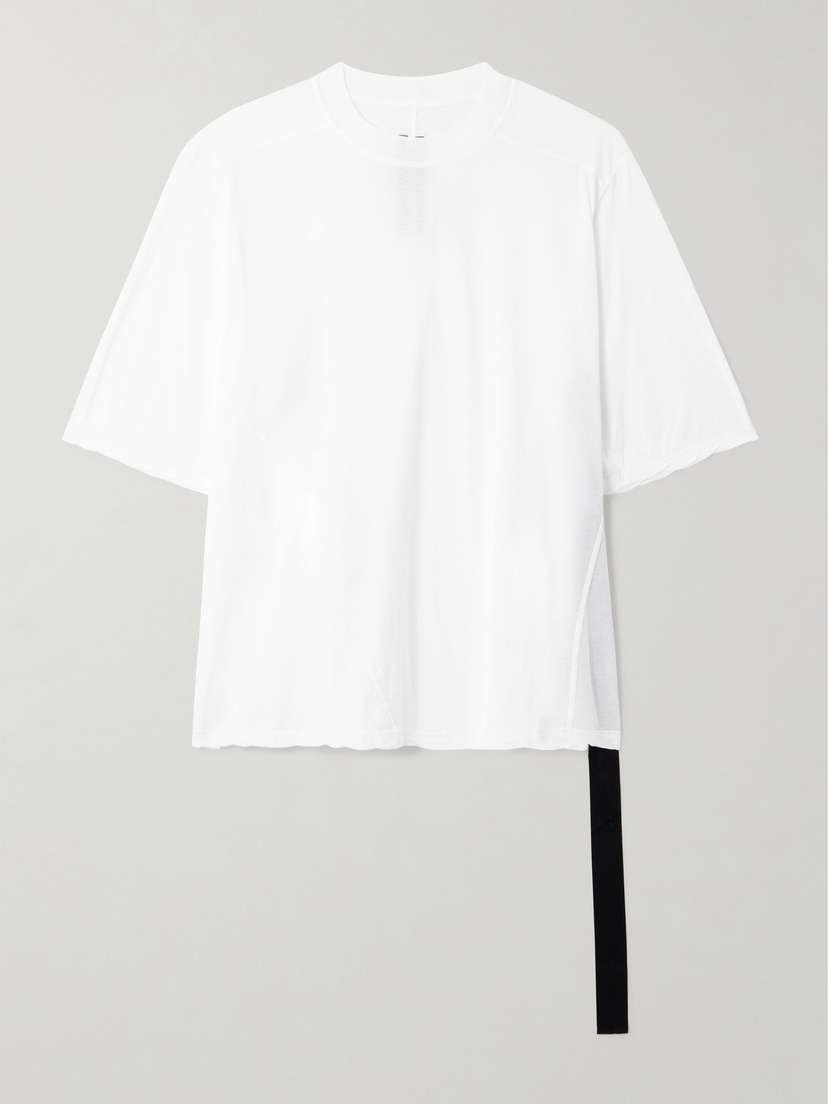 Rick Owens Walrus Paneled Cotton-jersey T-shirt