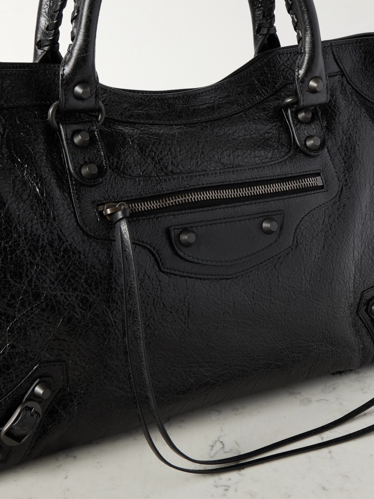 Balenciaga Le City Medium Textured-leather Tote