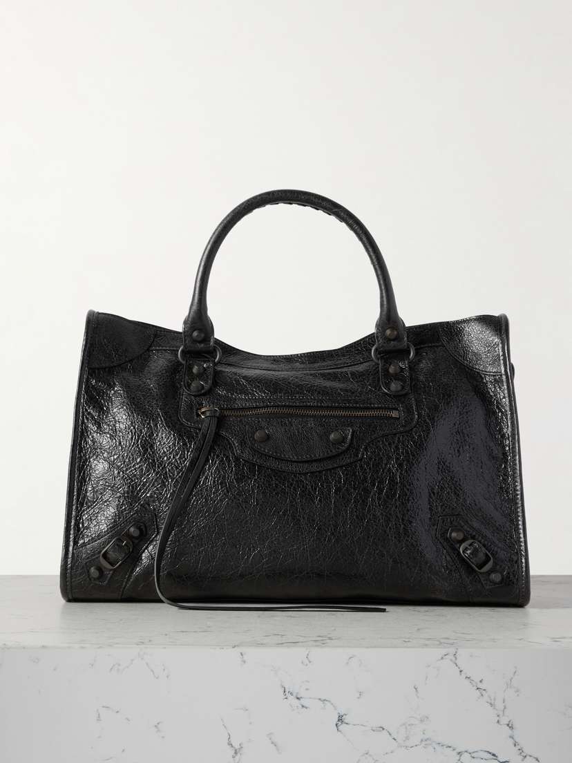 Balenciaga Le City Medium Textured-leather Tote