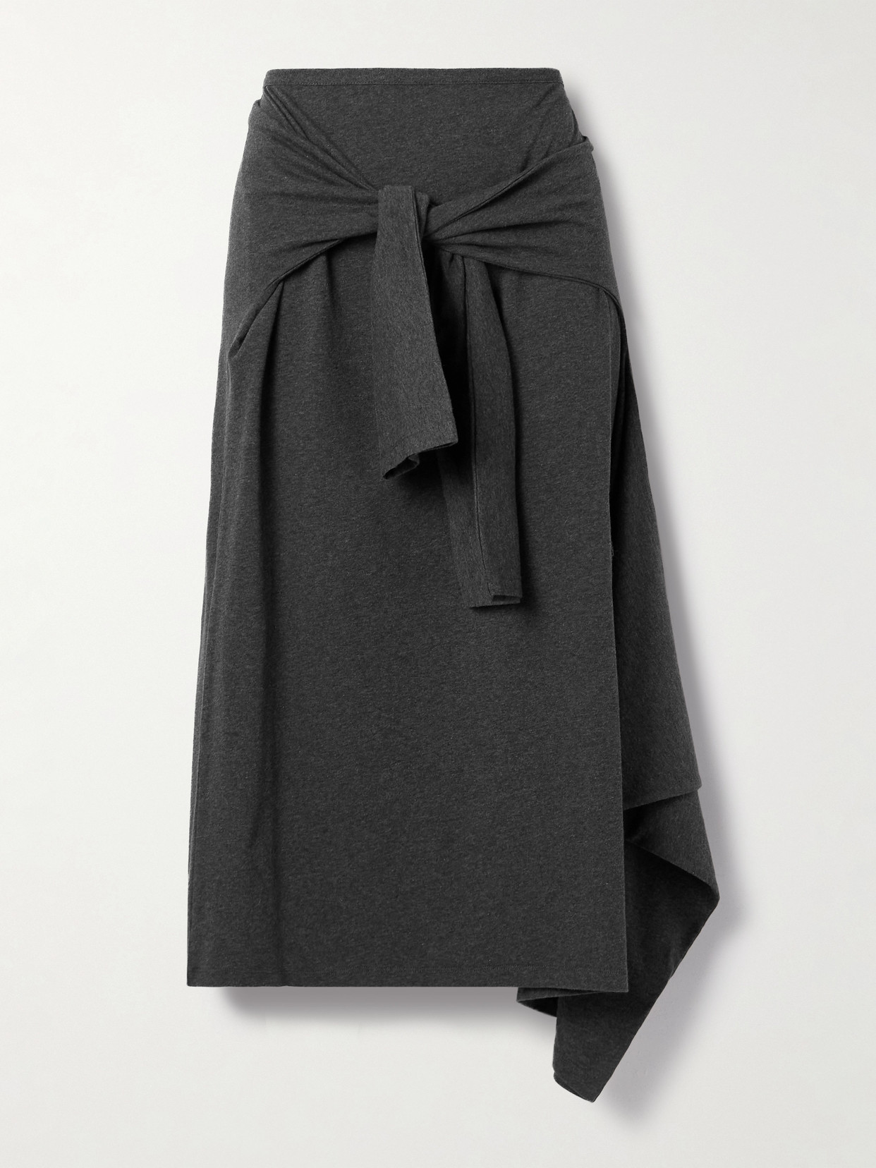 Our Legacy Gray Sash Midi Skirt In Gray