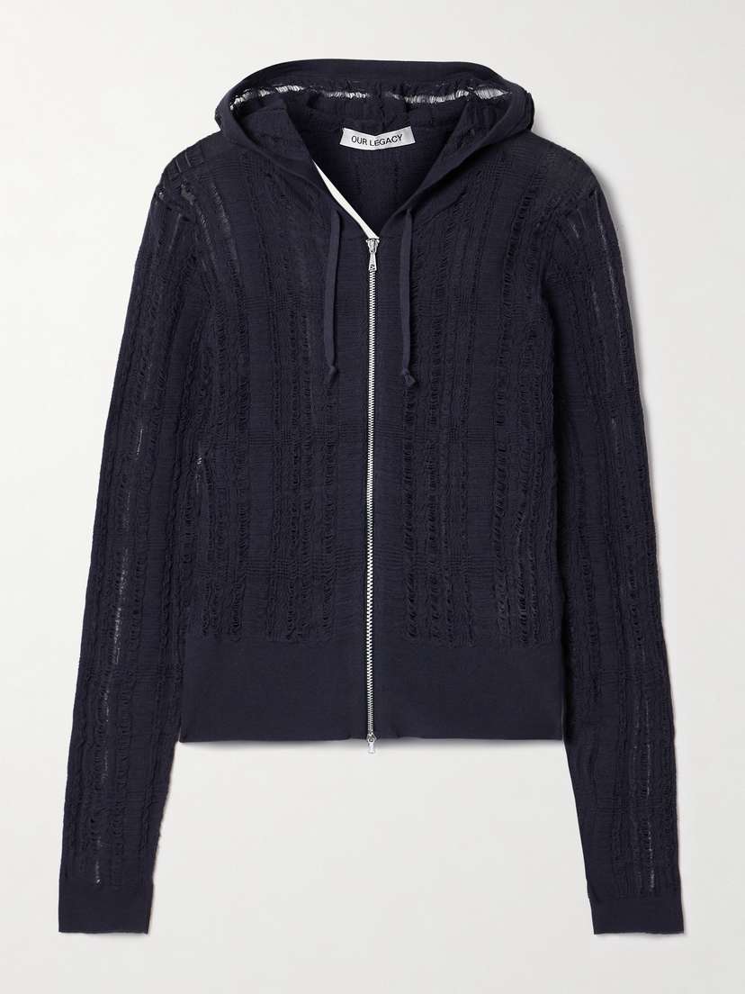 Our Legacy Compact Distressed Cotton-blend Hoodie