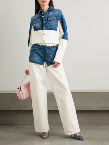 Jean Paul Gaultier Petit Grand two-tone denim jacket