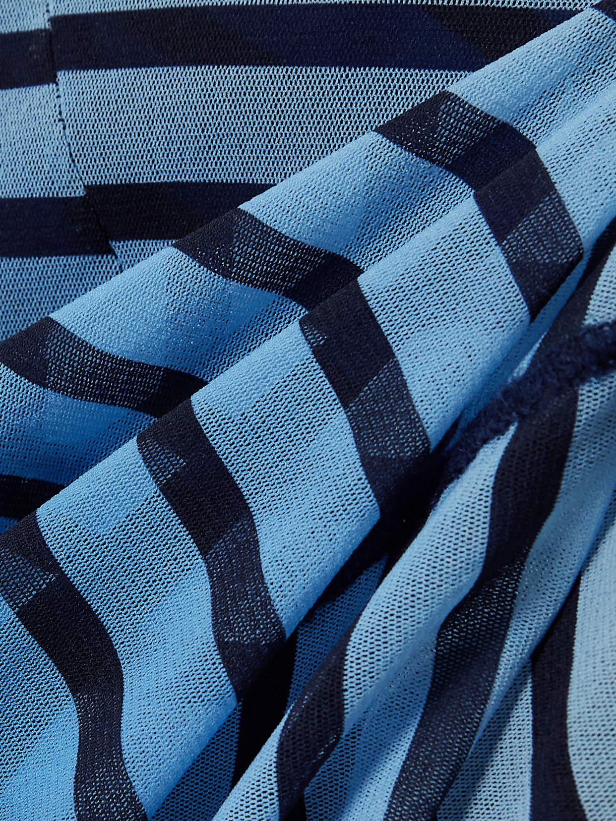 Jean Paul Gaultier Striped Maxi Dress In Blue