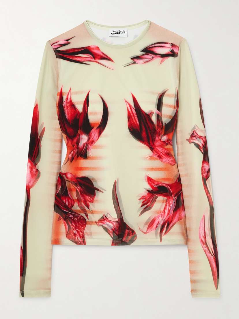 Jean Paul Gaultier Printed Stretch-jersey T-shirt