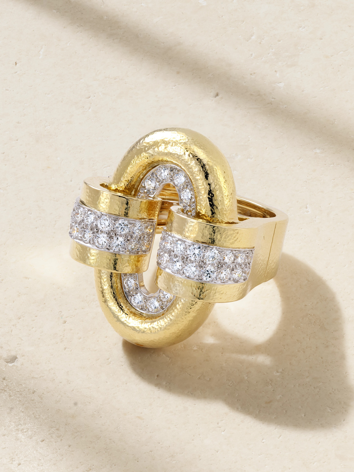 David Webb 18-karat Gold, Platinum And Diamond Ring