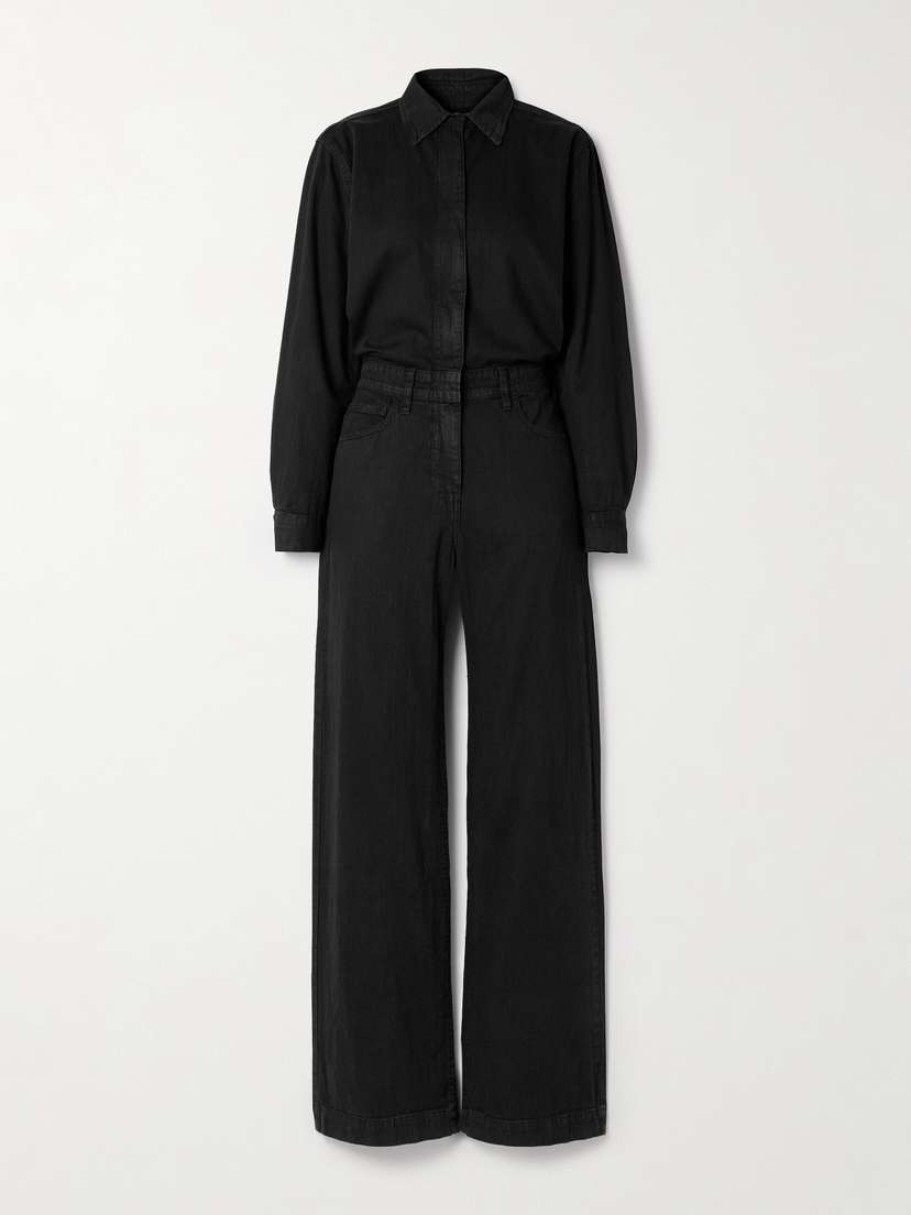 Rivet Utility Boyfriend Denim Jumpsuit