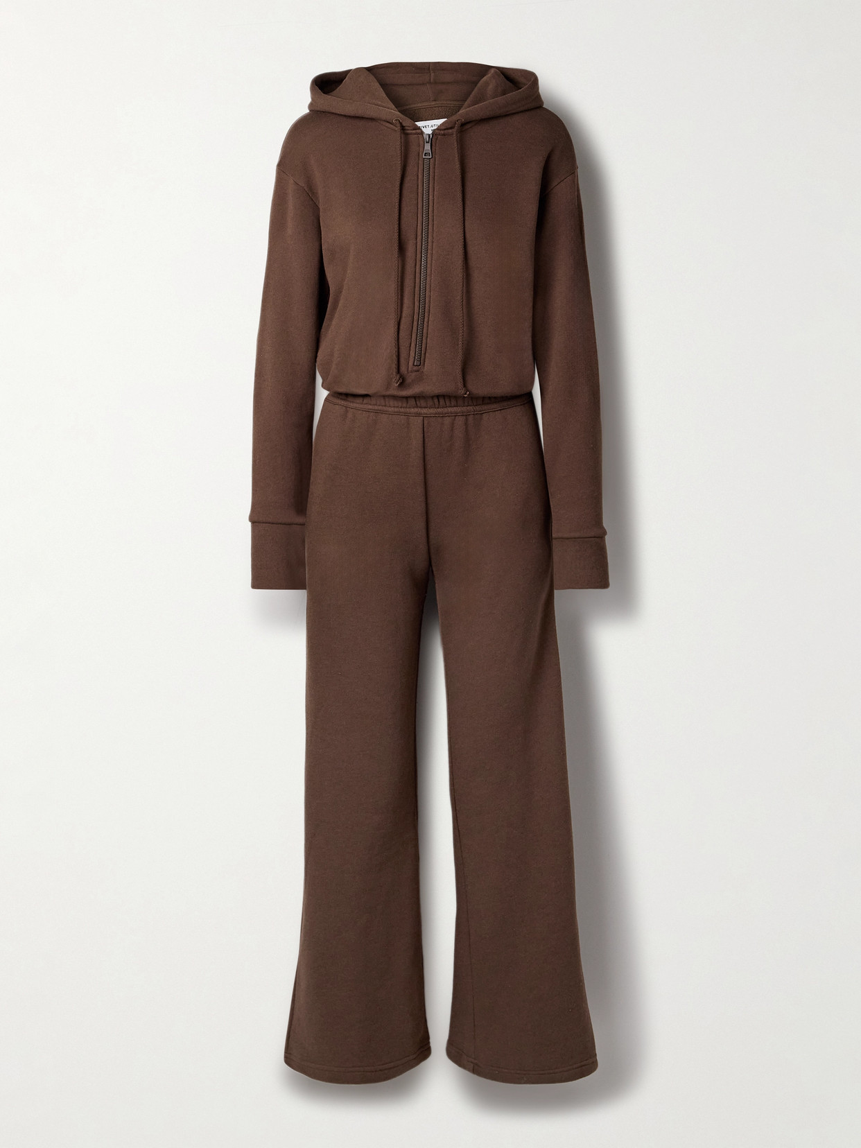 Rivet Utility Manifestor Jersey Jumpsuit In Brown