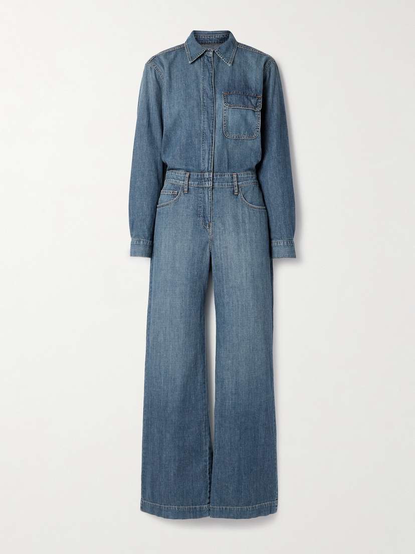 Rivet Utility Boyfriend Denim Jumpsuit