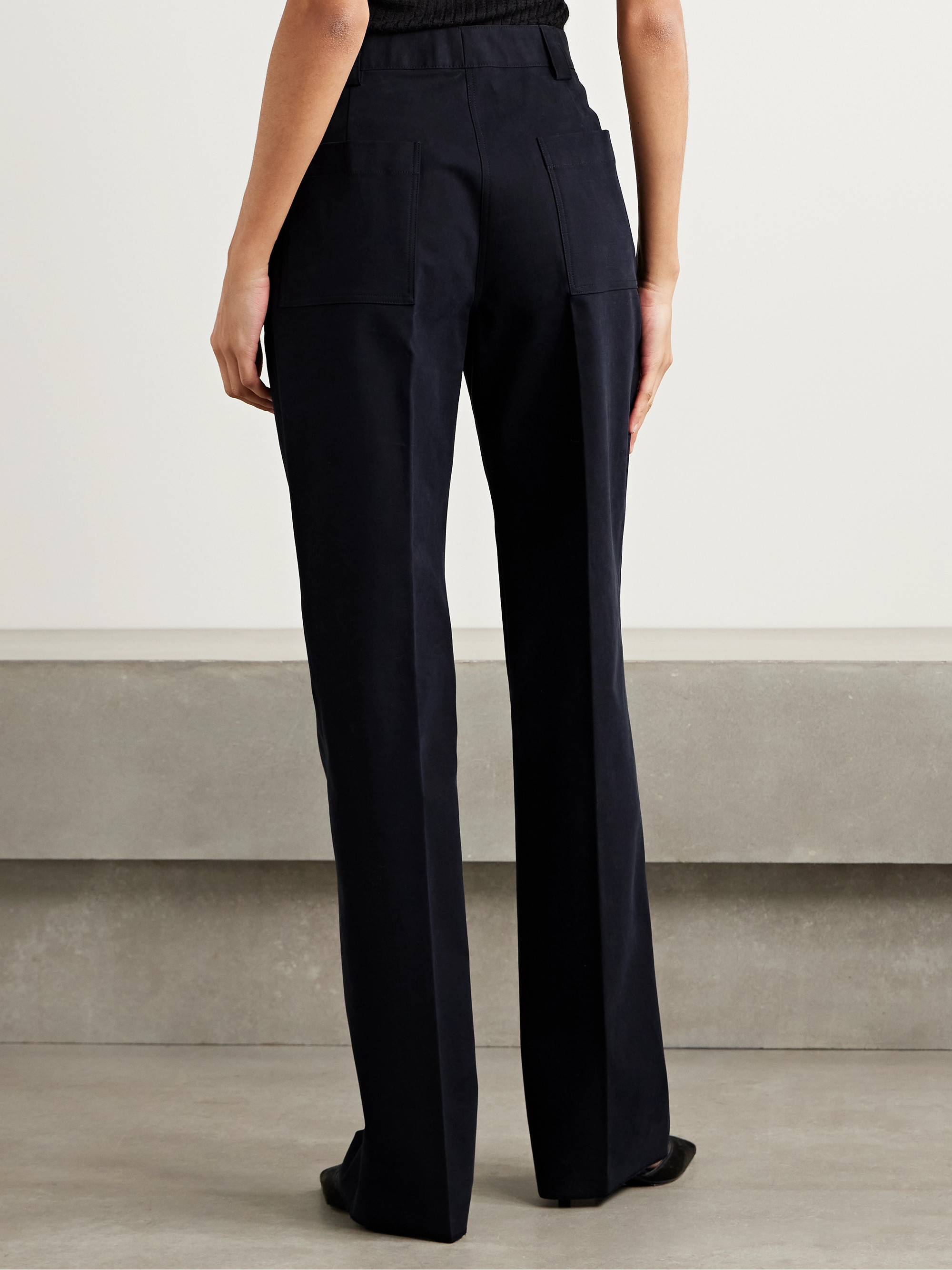 Veronica De Piante Avery cotton-blend straight-leg pants thumbnail