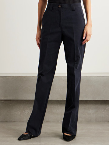 Veronica De Piante Avery cotton-blend straight-leg pants