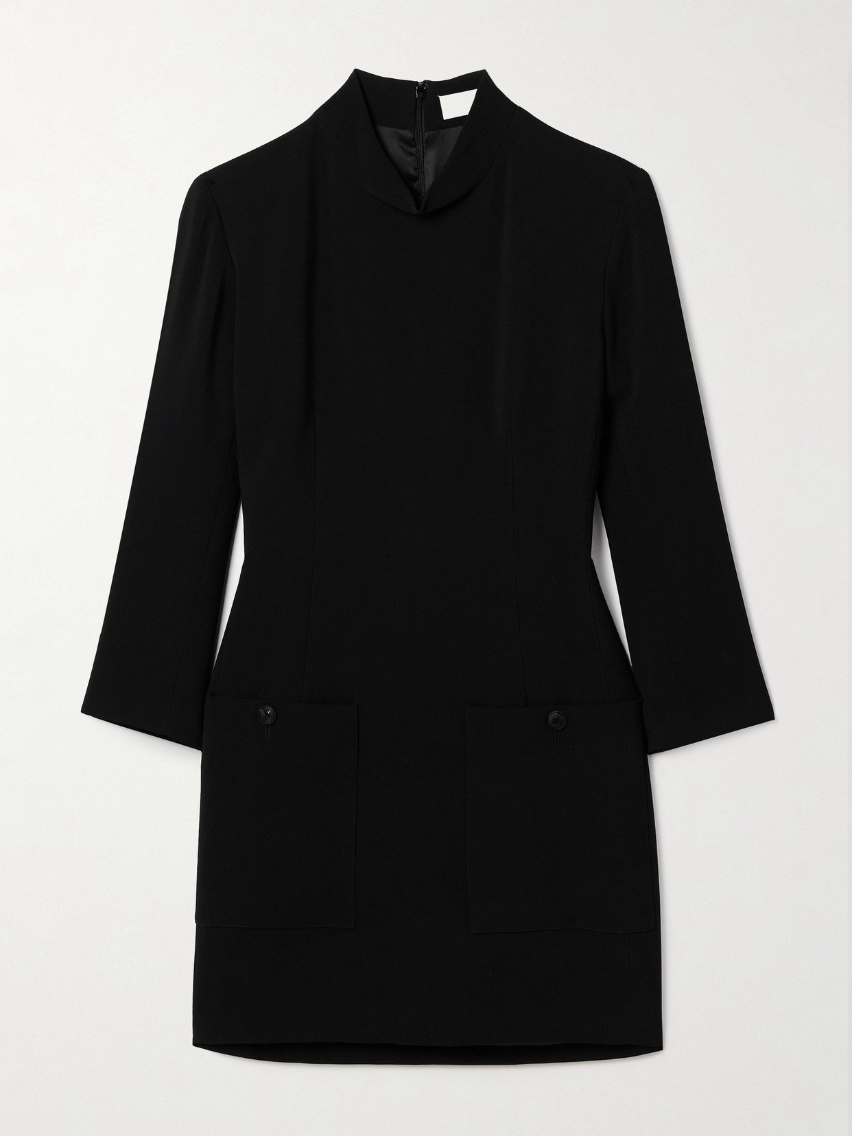 Veronica De Piante Tillie Crepe Mini Dress In Black