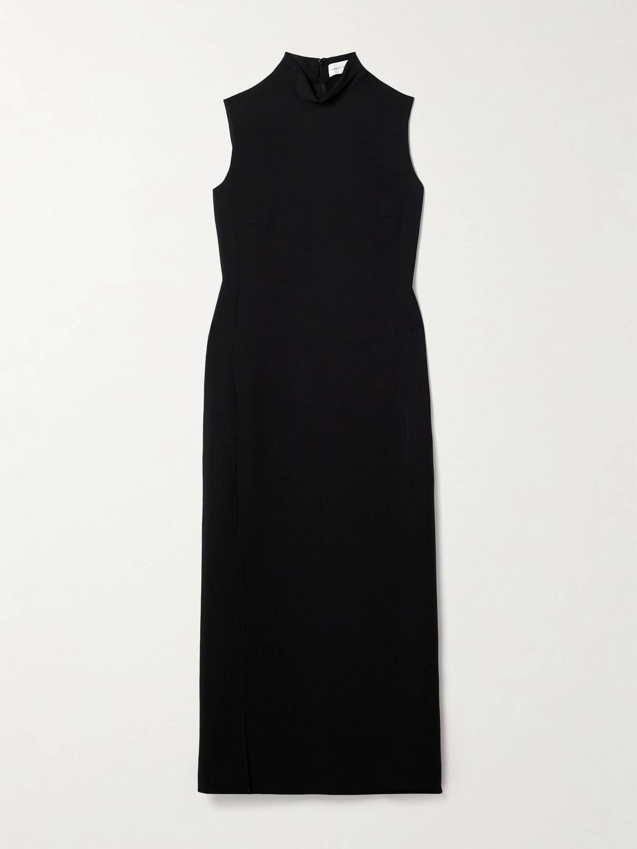 Veronica De Piante Leah Crepe Midi Dress In Black