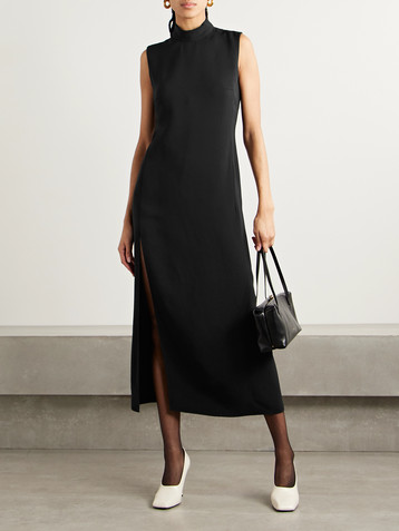 Veronica De Piante Leah crepe midi dress
