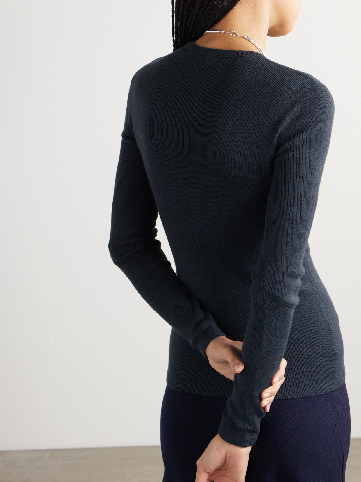 Lisa Yang Vivian Sweater In Blue
