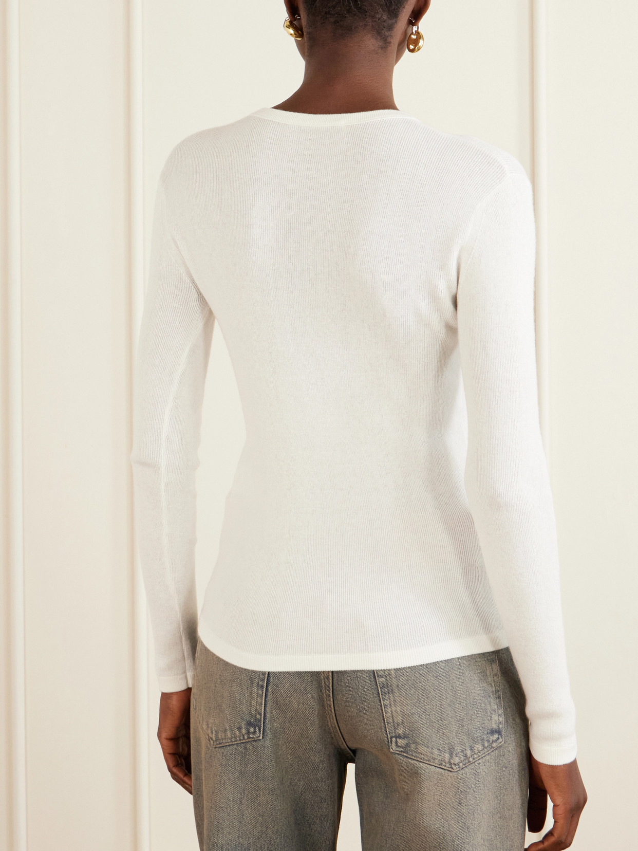 Vivian Cotton And Cashmere-Blend T-Shirt