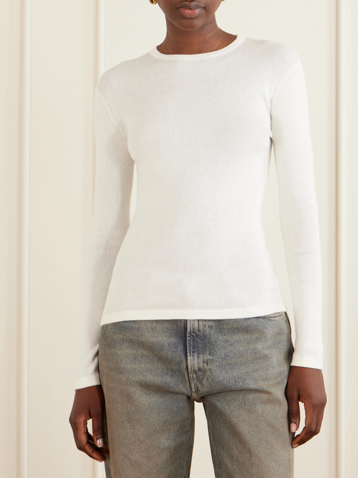 Vivian Cotton And Cashmere-Blend T-Shirt