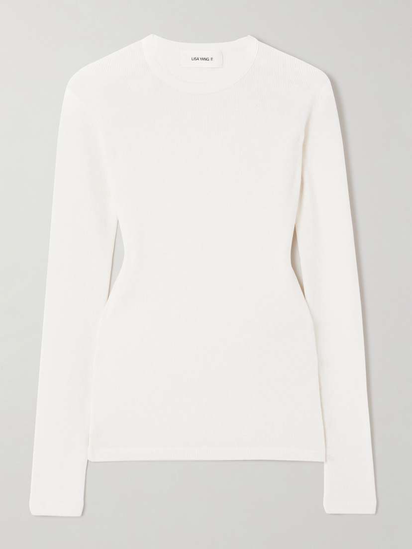 Lisa Yang Vivian Cotton And Cashmere-blend T-shirt