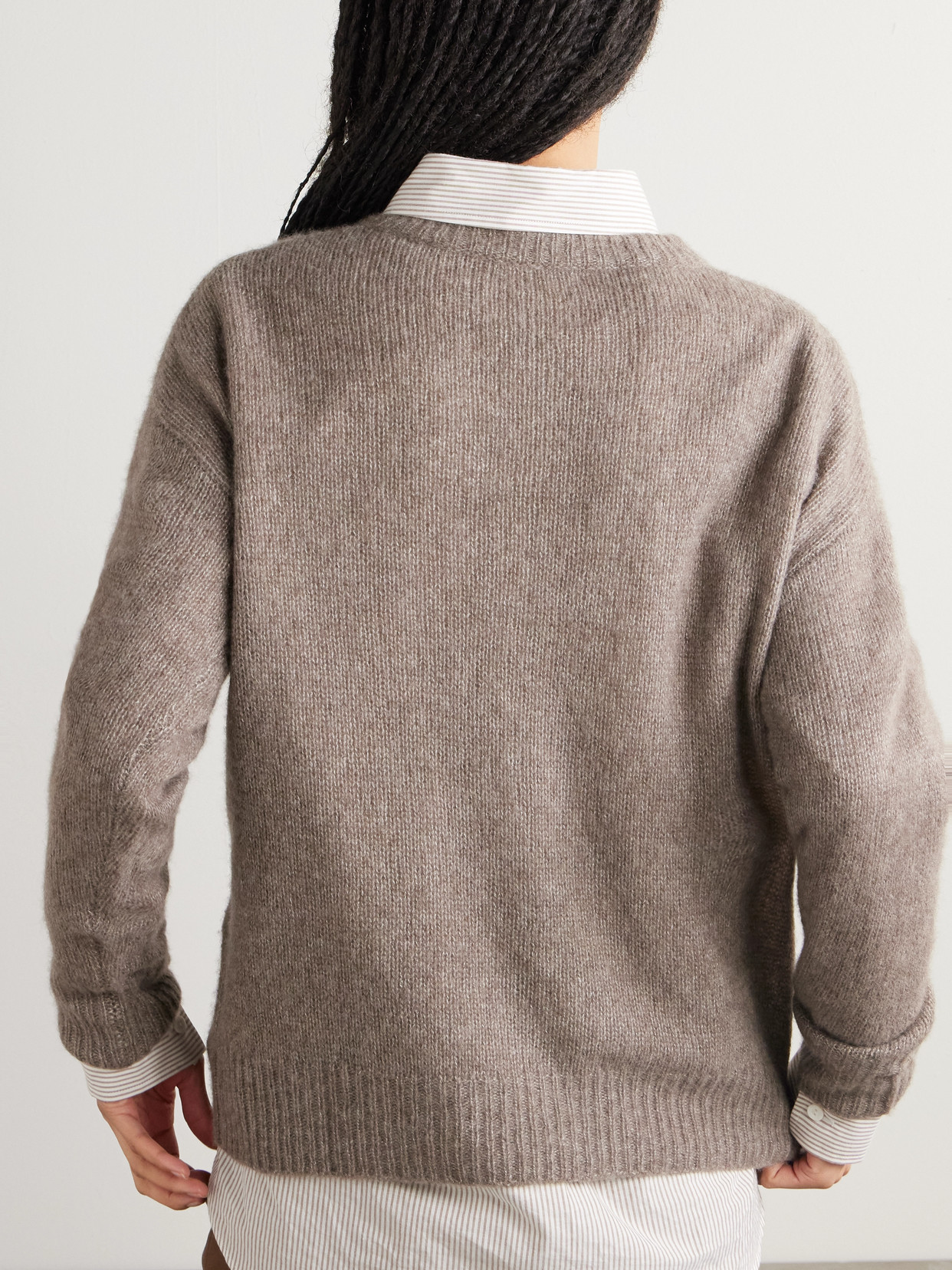 Lisa Yang Elsa Sweater In Brown
