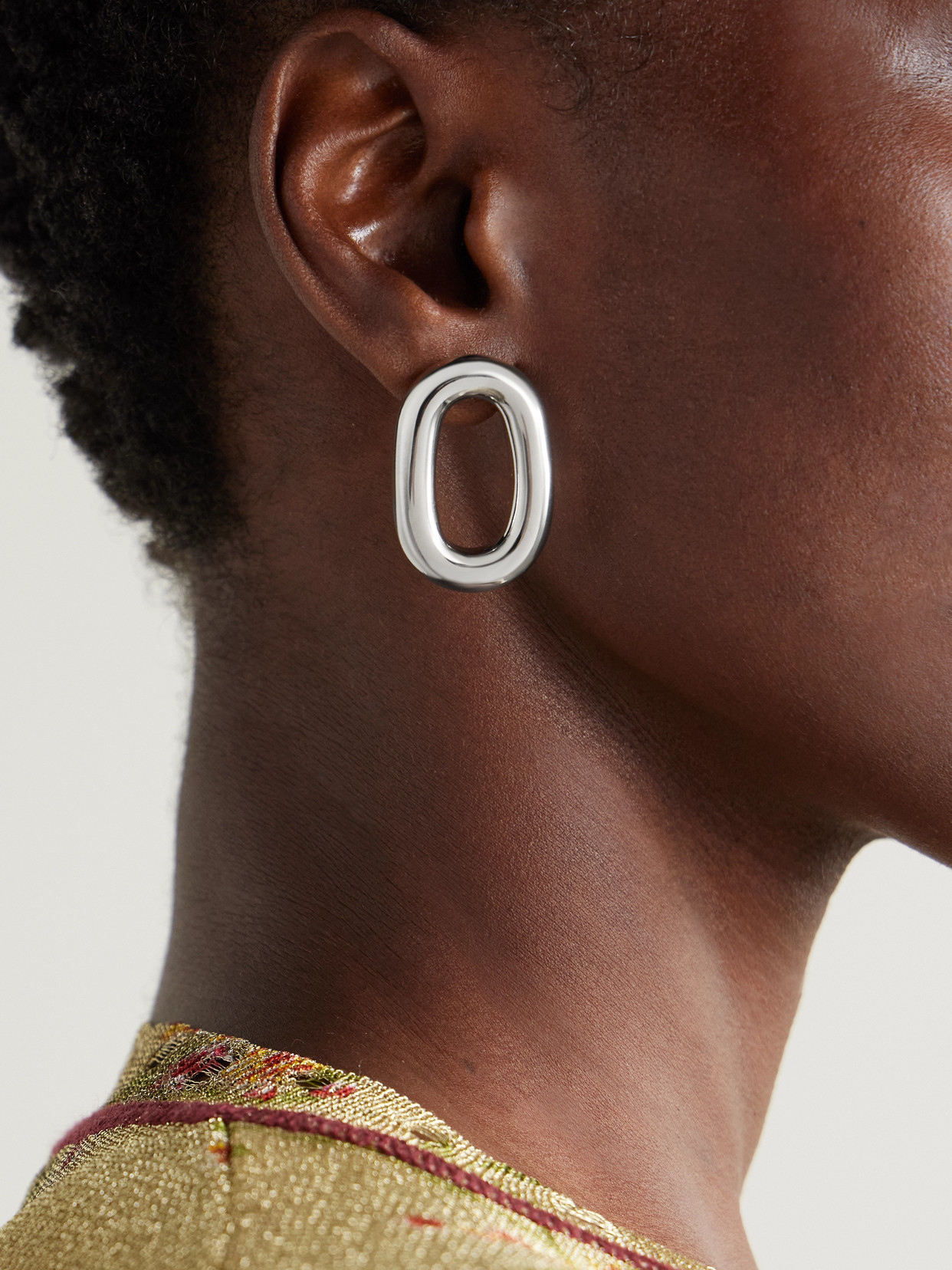 Rabanne Silver And Gold-tone Earrings In Silver