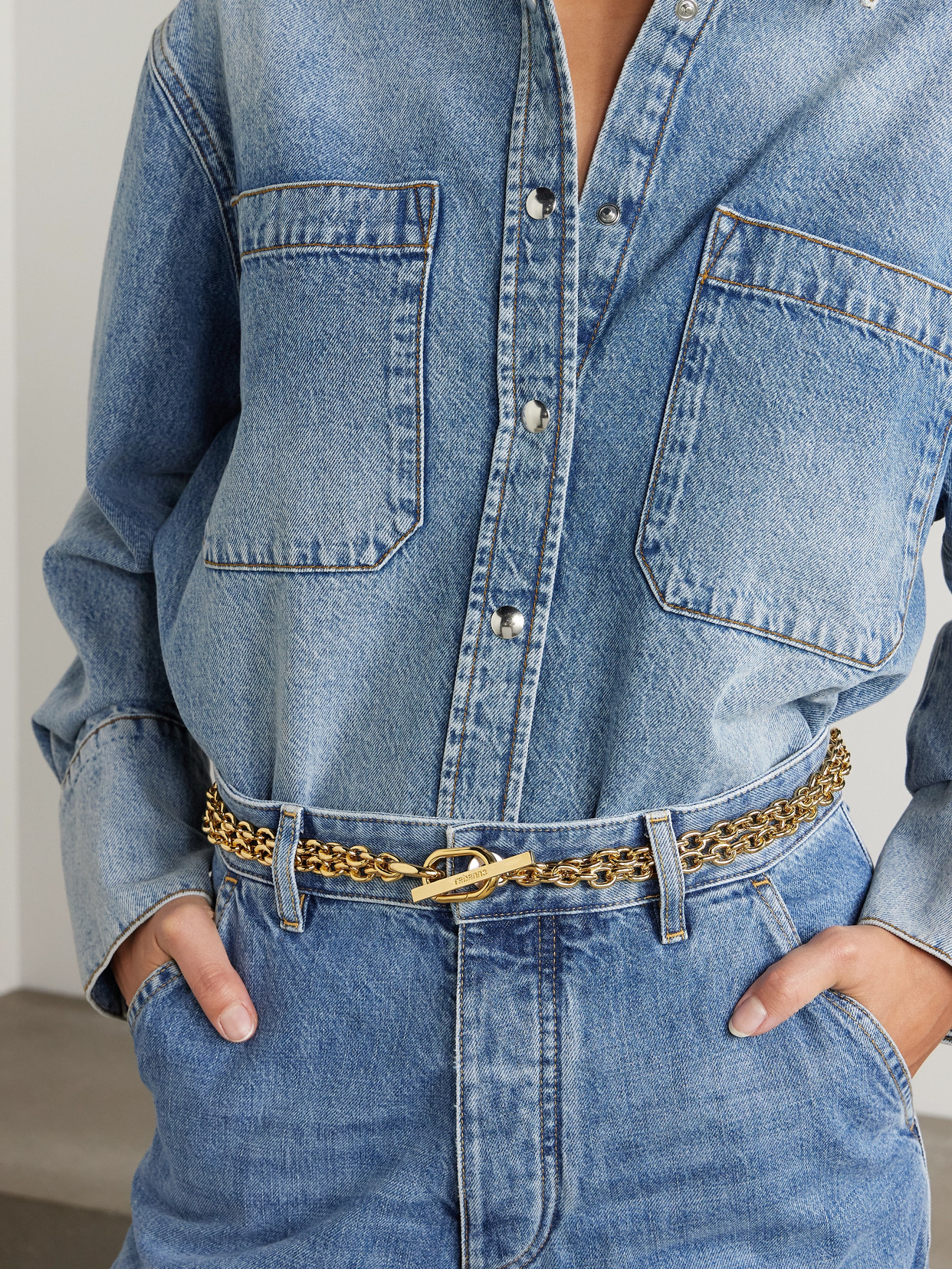 Rabanne Gold-tone Choker In Gold