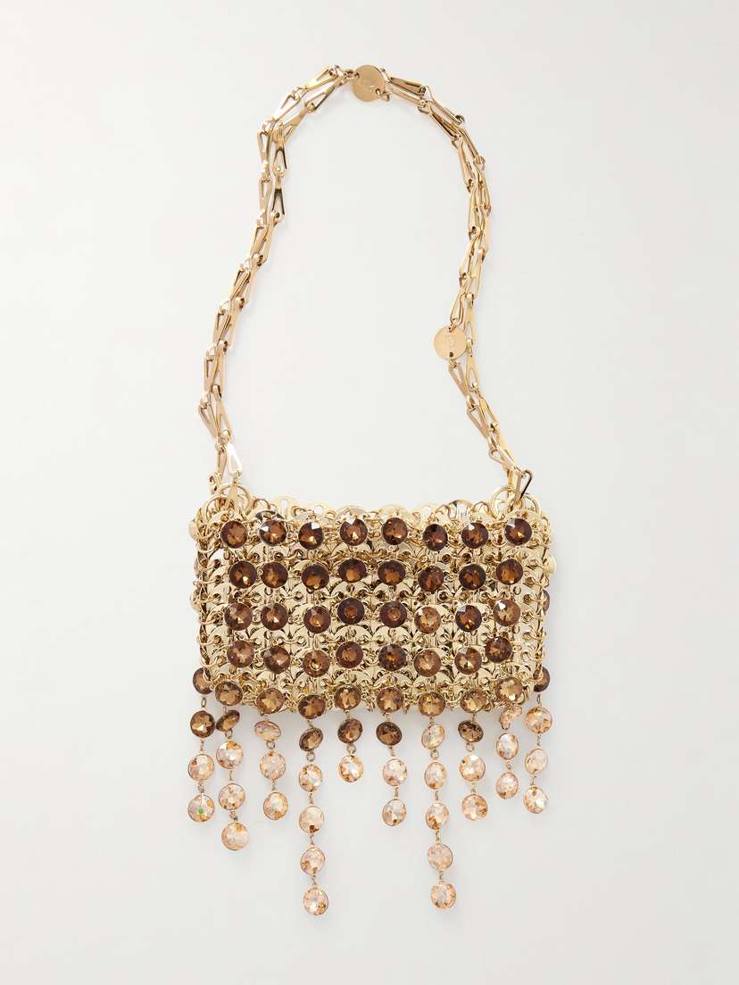 Rabanne 1969 Filet Crystal-embellished Chainmail Shoulder Bag