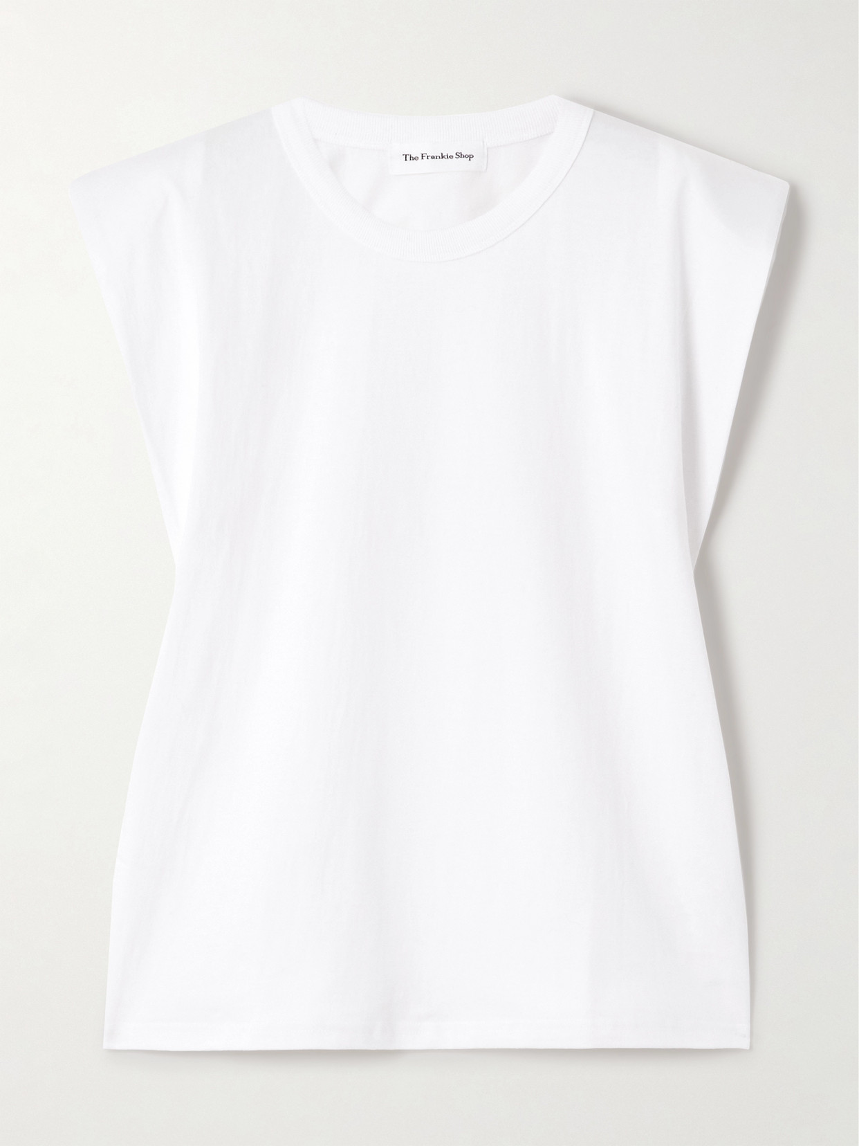 The Frankie Shop Eva Cotton-jersey Tank In White