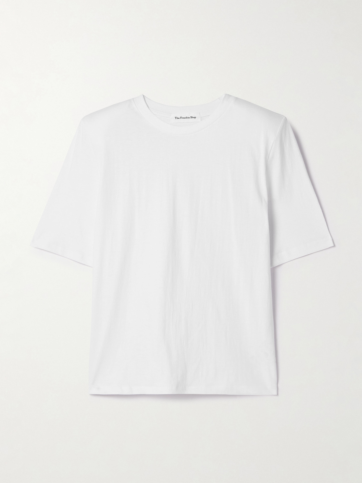 The Frankie Shop Carrington Cotton-jersey T-shirt In White