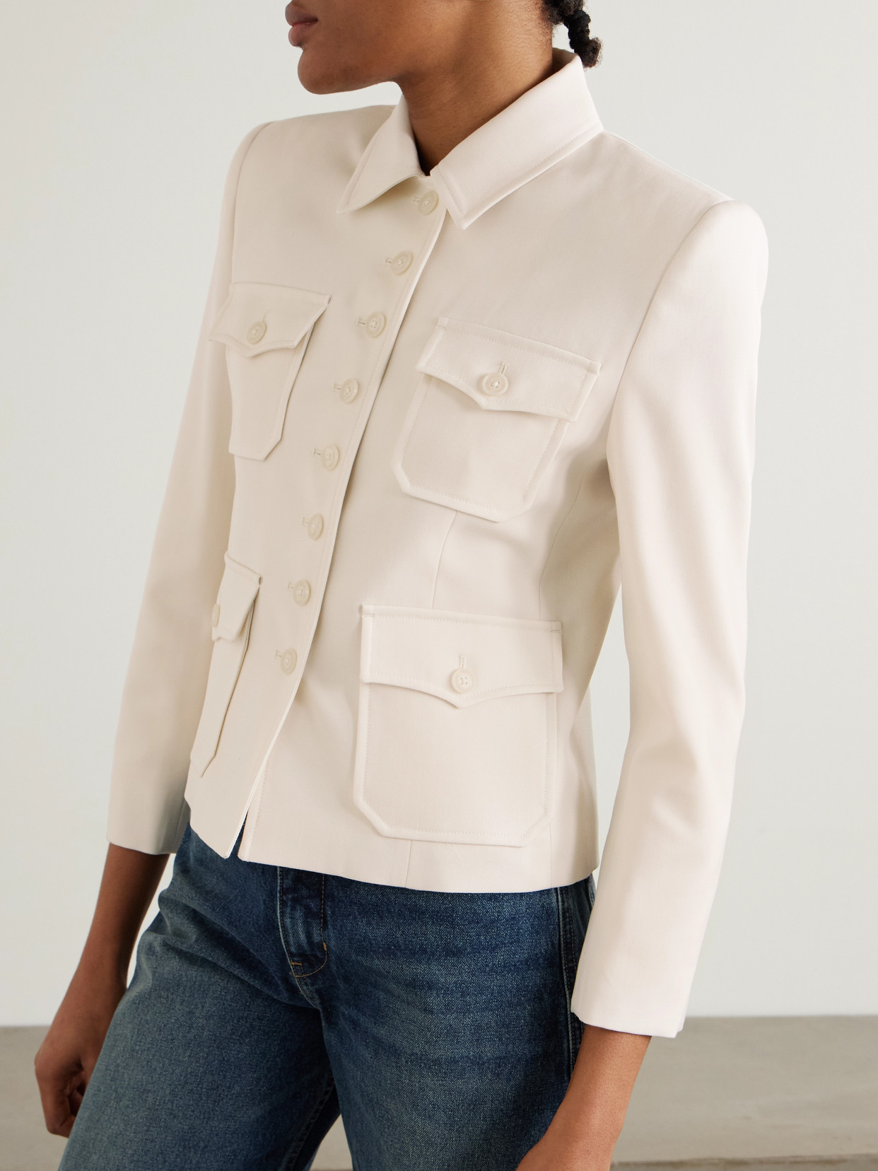 NILI LOTAN JAMISON WOOL-TWILL JACKET