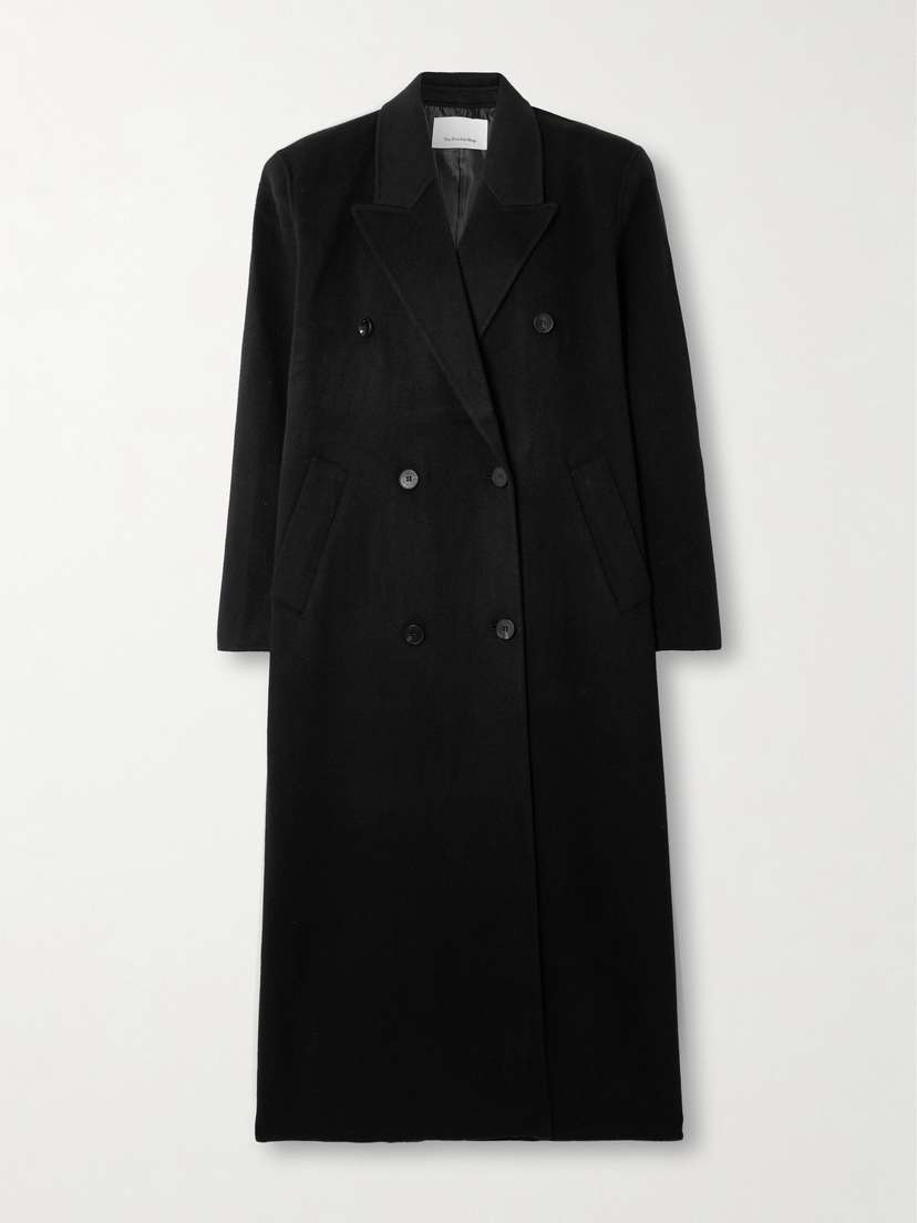 The Frankie Shop Gaia Double-breasted Wool-blend Coat