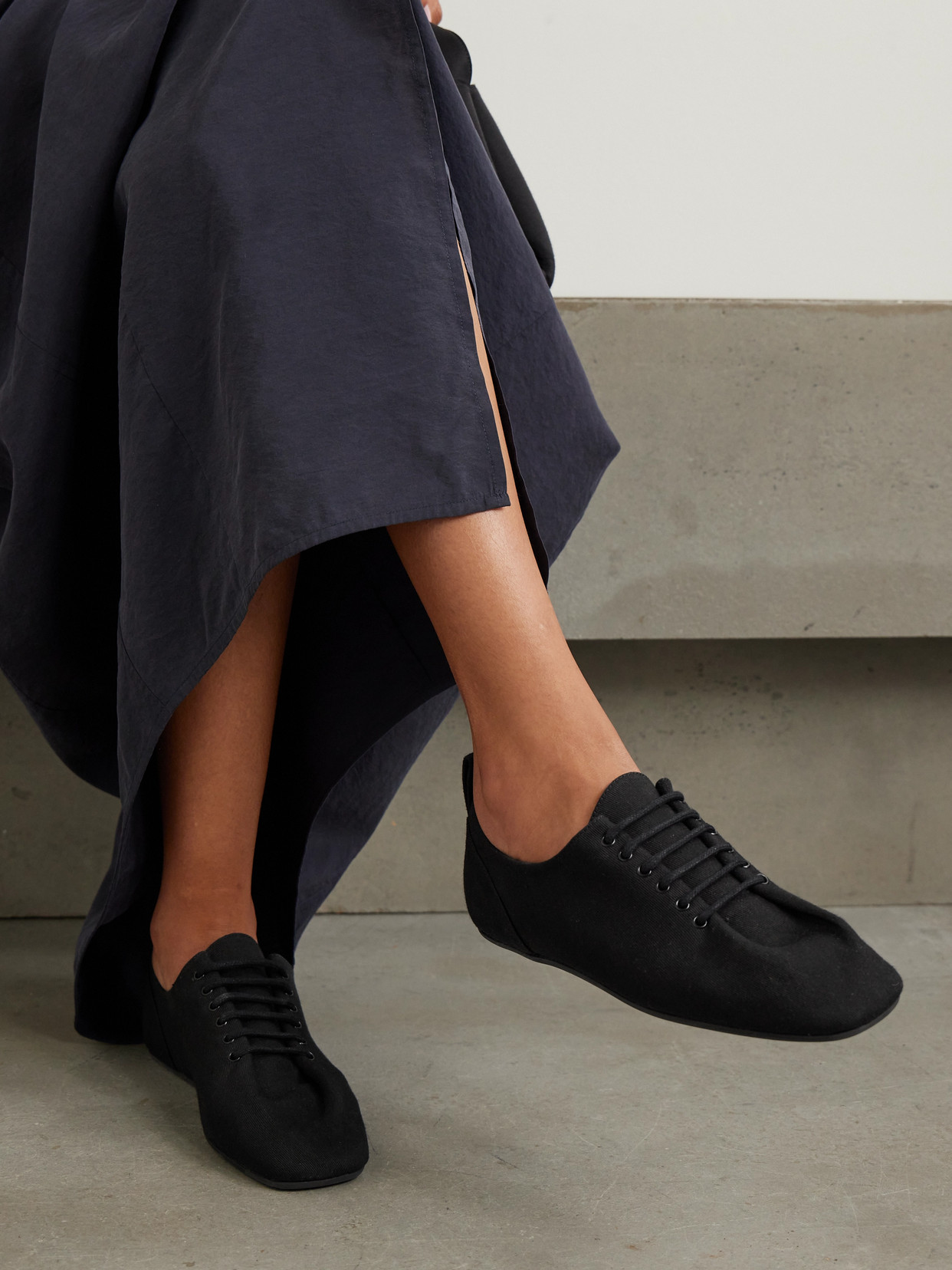Recycled Cotton-Twill Sneakers