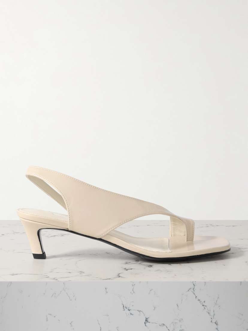 TOTEME Crinkled-leather Sandals