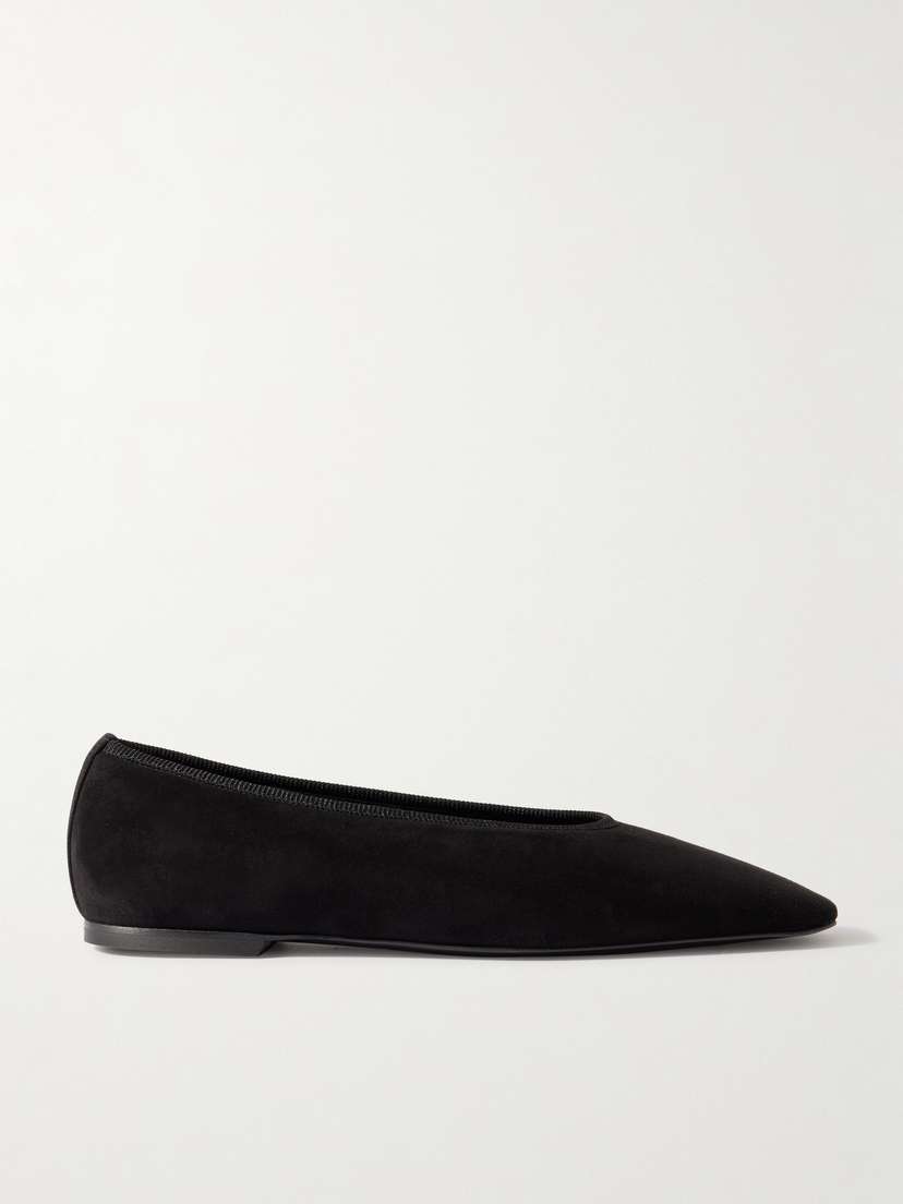 TOTEME The Minimalist Suede Ballet Flats