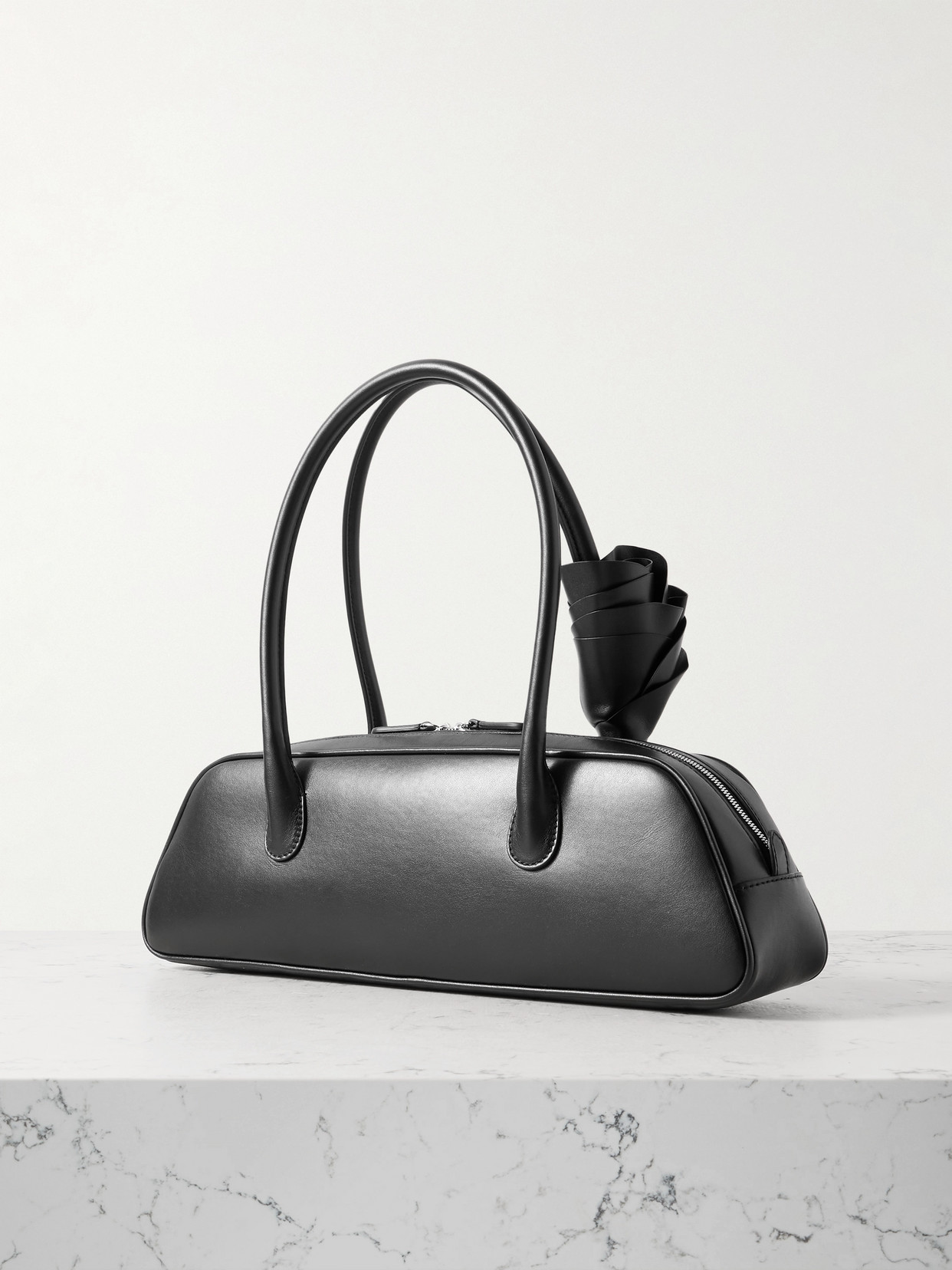 Magda Butrym Brigitte Hand Bag In Black Leather In Black