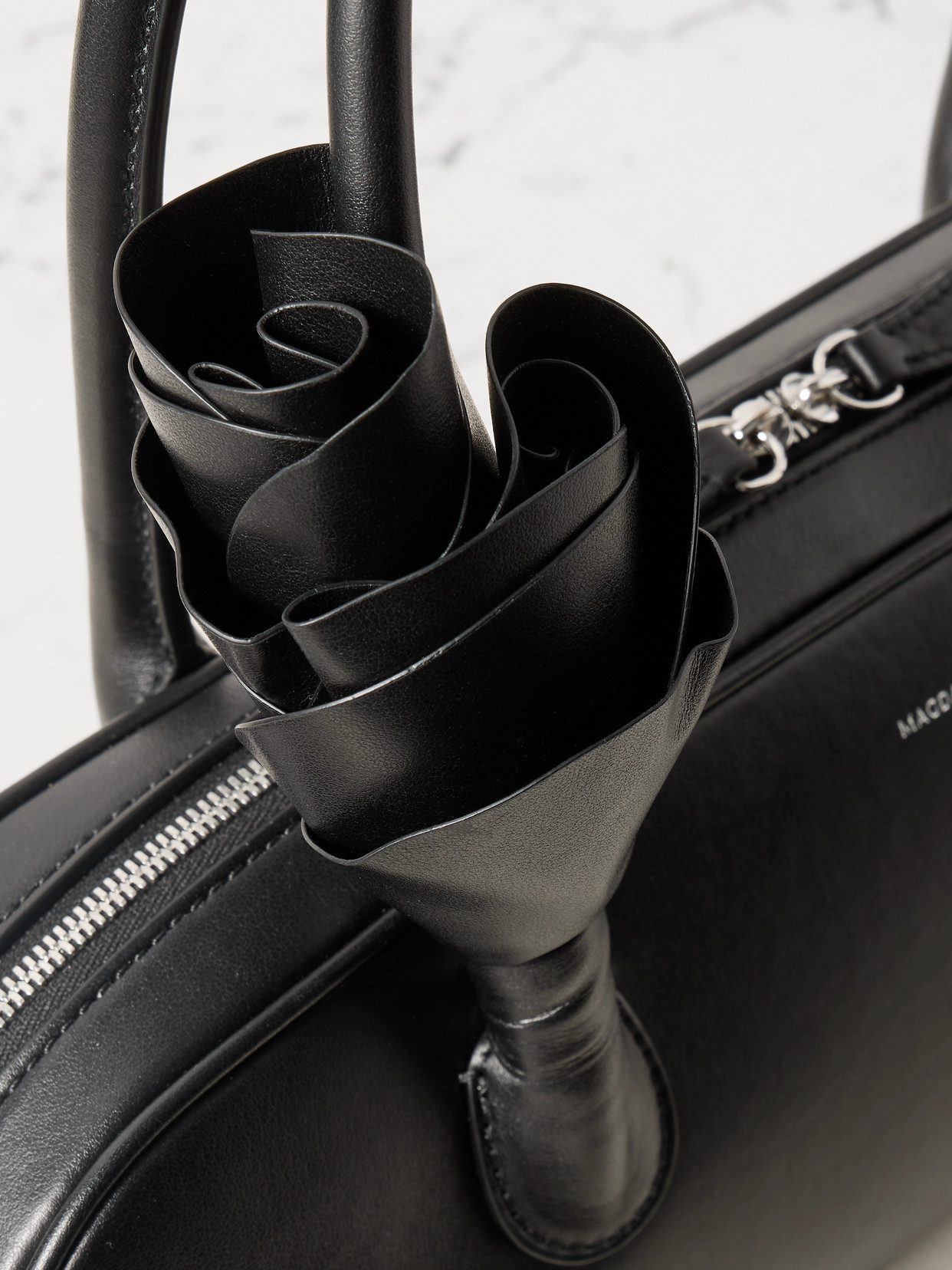 Magda Butrym Brigitte Hand Bag In Black Leather In Black