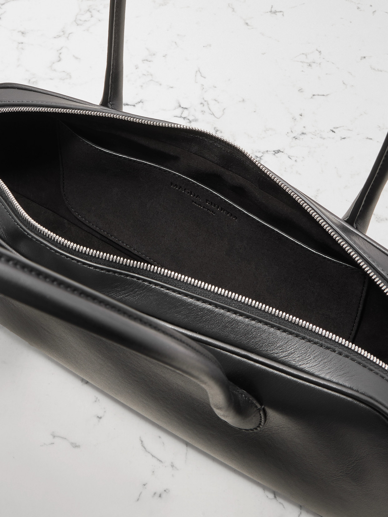 Magda Butrym Brigitte Hand Bag In Black Leather In Black